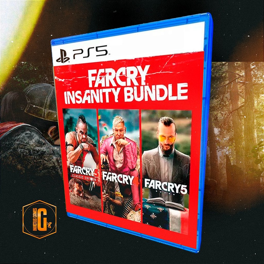 FAR CRY INSANITY BUNDLE 3, 4 E O 5 - PS5