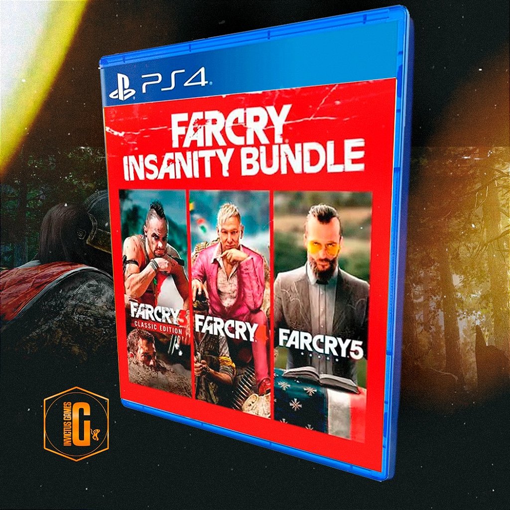 FAR CRY INSANITY BUNDLE 3, 4 E O 5 - PS4